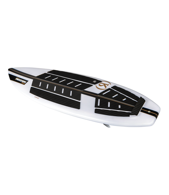 RONIX FLYWEIGHT WAVE KING SURFER WAKESURF BOARD WHITE/BLACK/GOLD 2026