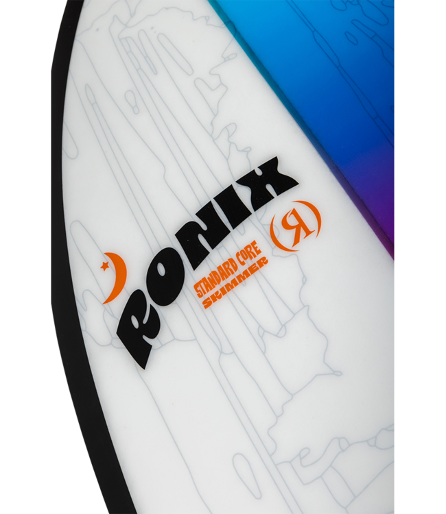 RONIX STANDARD CORE SKIMMER WAKESURF BOARD - SKYSCRAPE BLUE/RED 2026