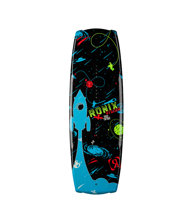 RONIX KIDS VISION WAKE BOARD - GALACTIC BLACK/GLOW N DARK 2026