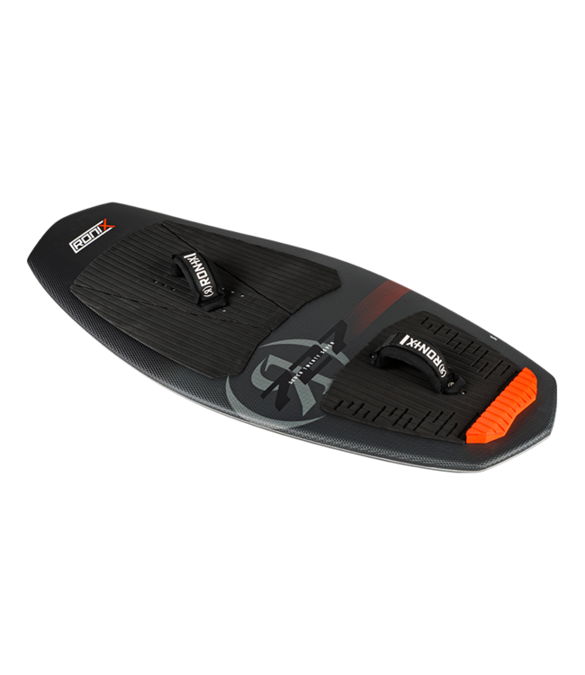 RONIX 727 TUFF TECH w/STRAPS FOIL BOARD - BLACK/CHARCOAL/RED 2026