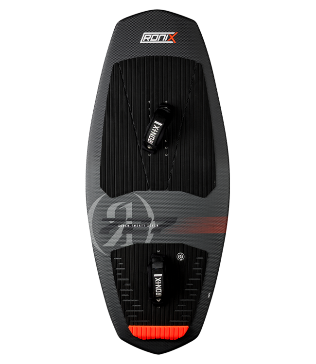 RONIX 727 TUFF TECH w/STRAPS FOIL BOARD - BLACK/CHARCOAL/RED 2026