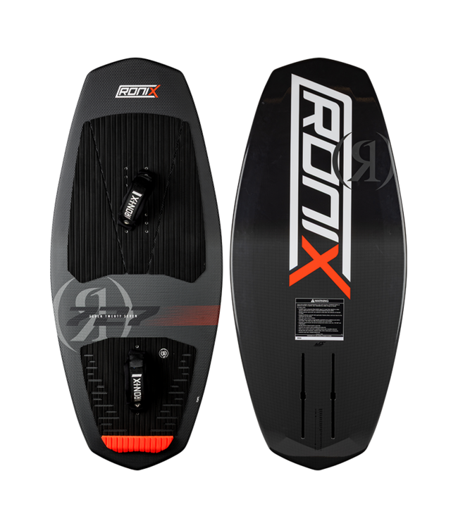 RONIX 727 TUFF TECH w/STRAPS FOIL BOARD - BLACK/CHARCOAL/RED 2026