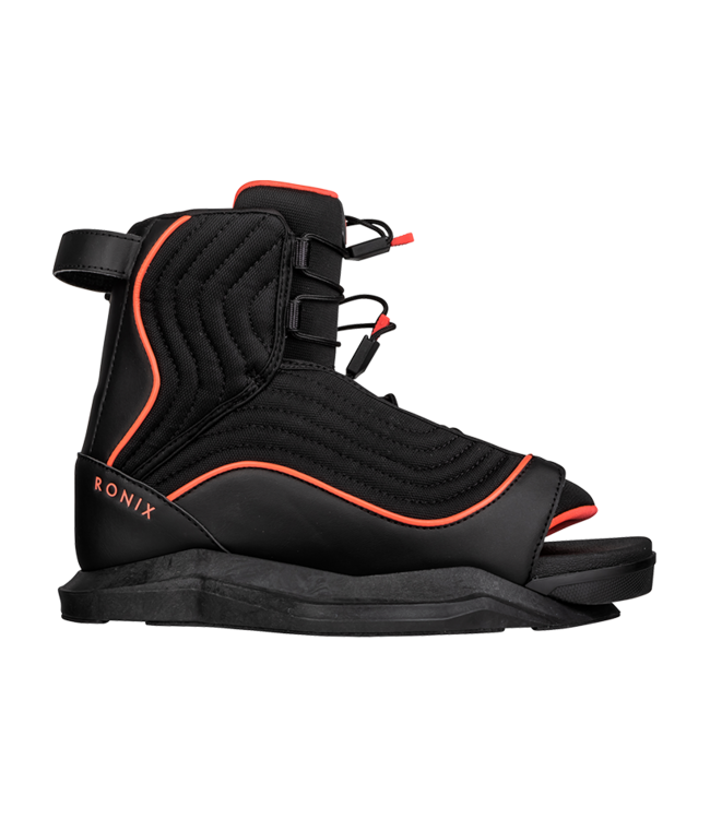 RONIX WOMENS LUXE STAGE 1 WAKEBOARD BOOT BLACK/CORAL 2026