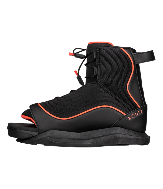 RONIX WOMENS LUXE STAGE 1 WAKEBOARD BOOT BLACK/CORAL 2026