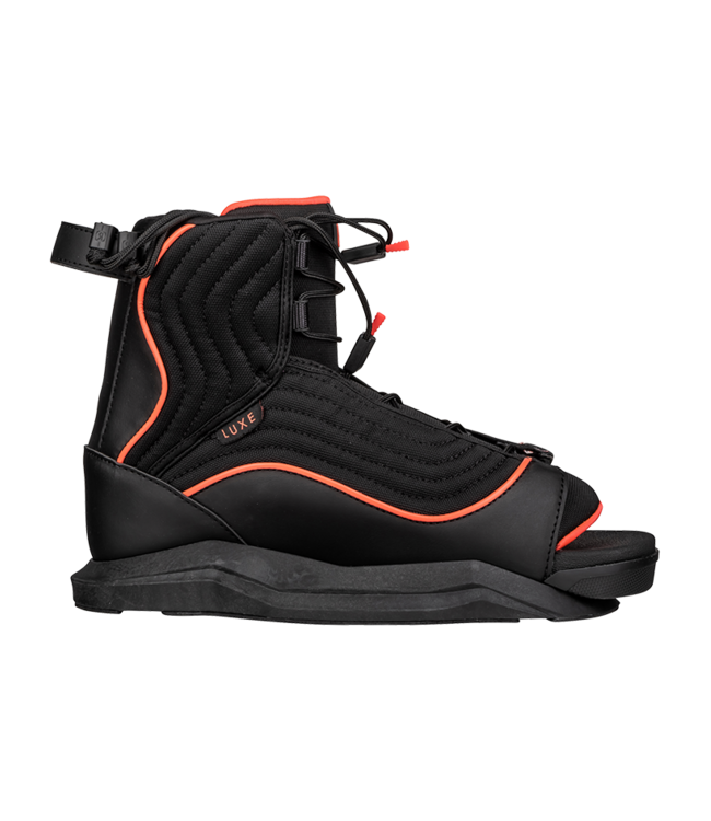 RONIX WOMENS LUXE STAGE 1 WAKEBOARD BOOT BLACK/CORAL 2026