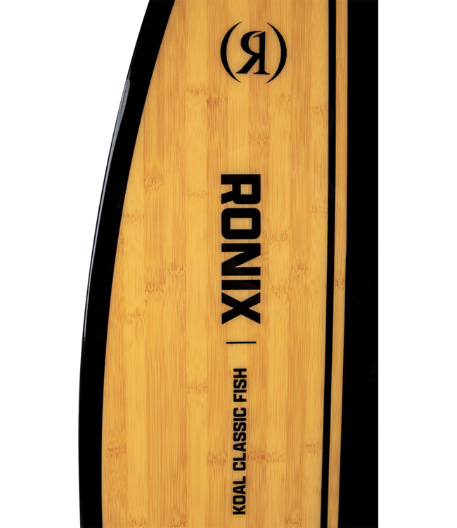 RONIX KOAL CLASSIC FISH WAKESURF BOARD GLOSSY BLACK/BAMBOO 2026