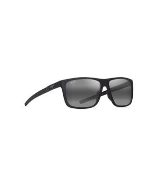 MAUI JIM LEHOPULU SUNGLASSES MATTE BLACK w/ GREY