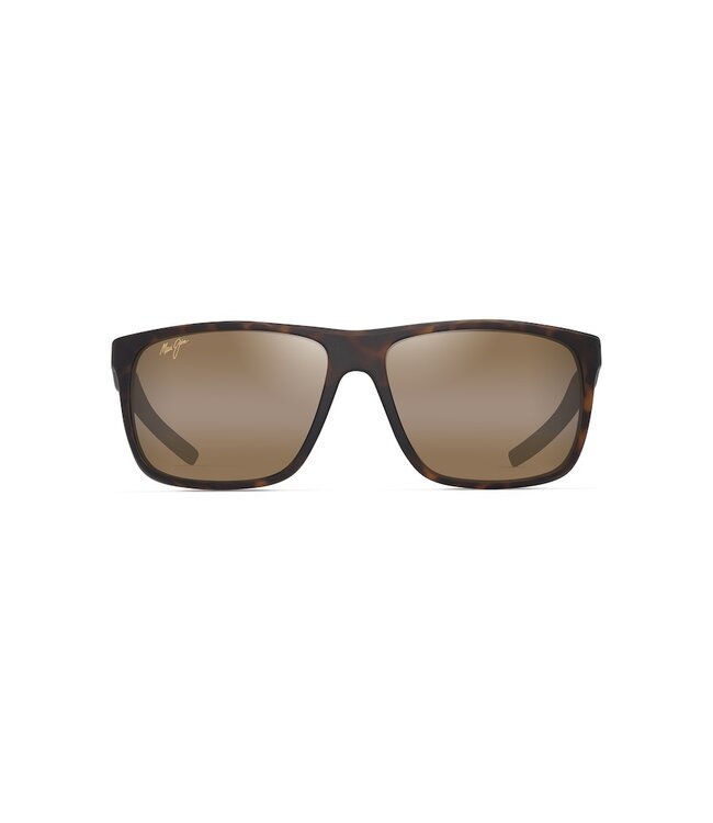 MAUI JIM LEHOPULU SUNGLASSES MATTE DARK HAVANA w/ HCL BRONZE