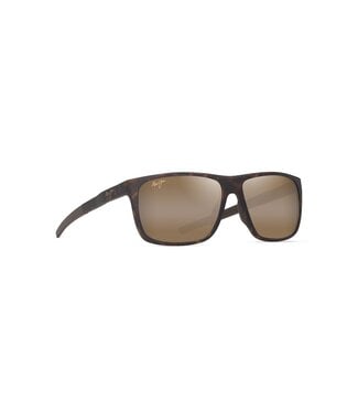 MAUI JIM LEHOPULU SUNGLASSES MATTE DARK HAVANA w/ HCL BRONZE