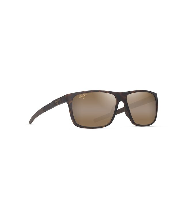 MAUI JIM LEHOPULU SUNGLASSES MATTE DARK HAVANA w/ HCL BRONZE