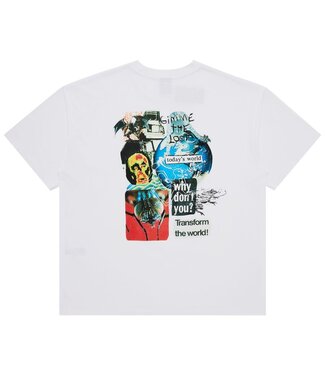 HUF MENS GIMME THE LOOT SHORT SLEEVE TEE WHITE