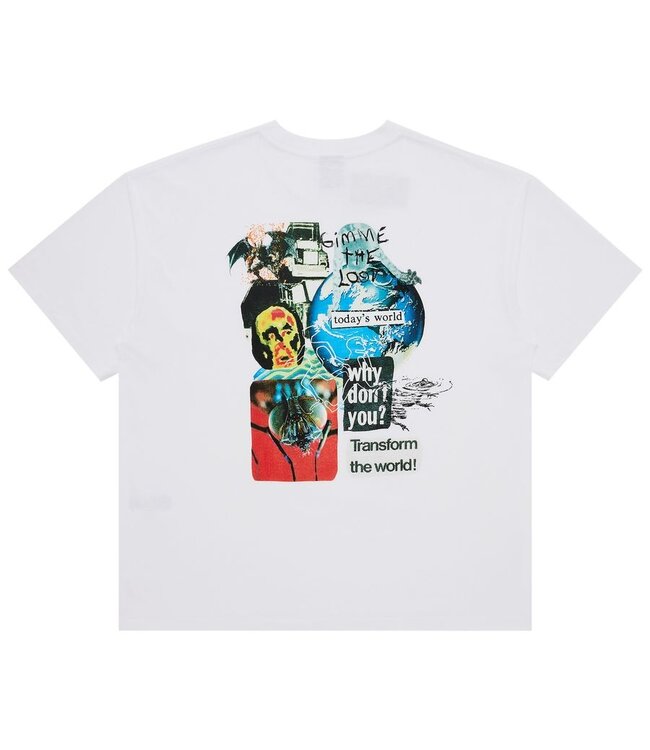 HUF MENS GIMME THE LOOT SHORT SLEEVE TEE WHITE