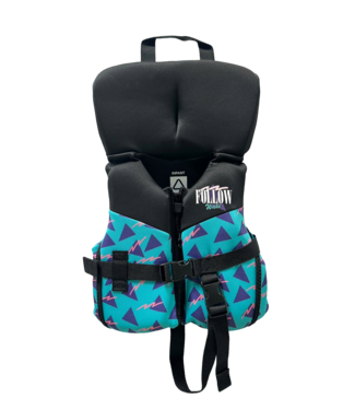 FOLLOW INFANT GROMMY USCGA VEST BLACK/TEAL 2026
