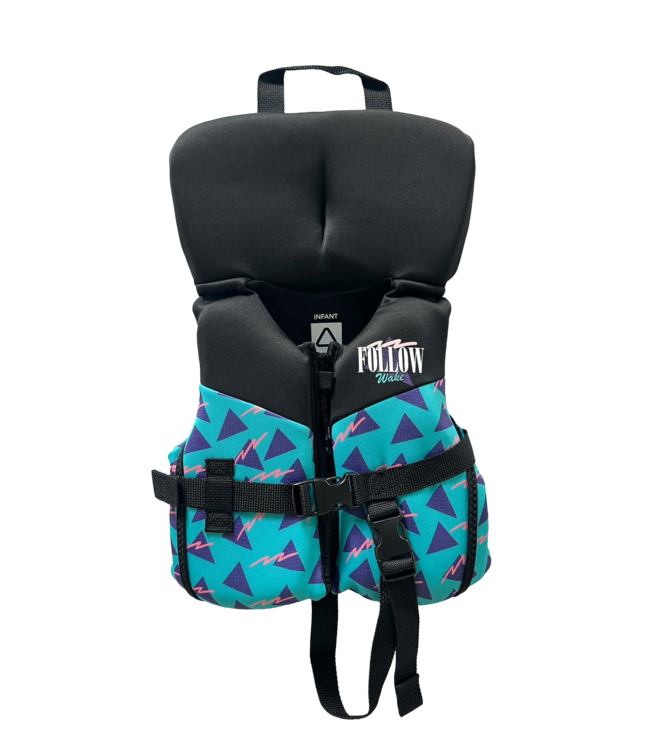 FOLLOW INFANT GROMMY USCGA VEST BLACK/TEAL 2026