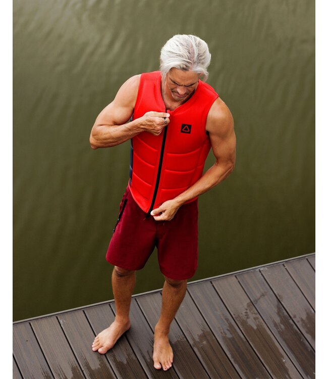 FOLLOW MENS CORP VEST RED/GREY 2026