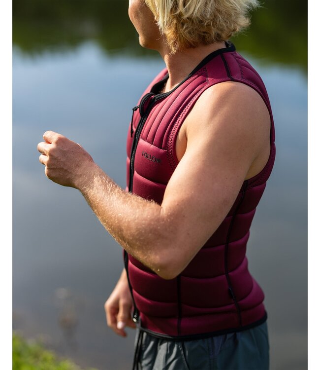 FOLLOW MENS TOTAL VEST MAROON 2026