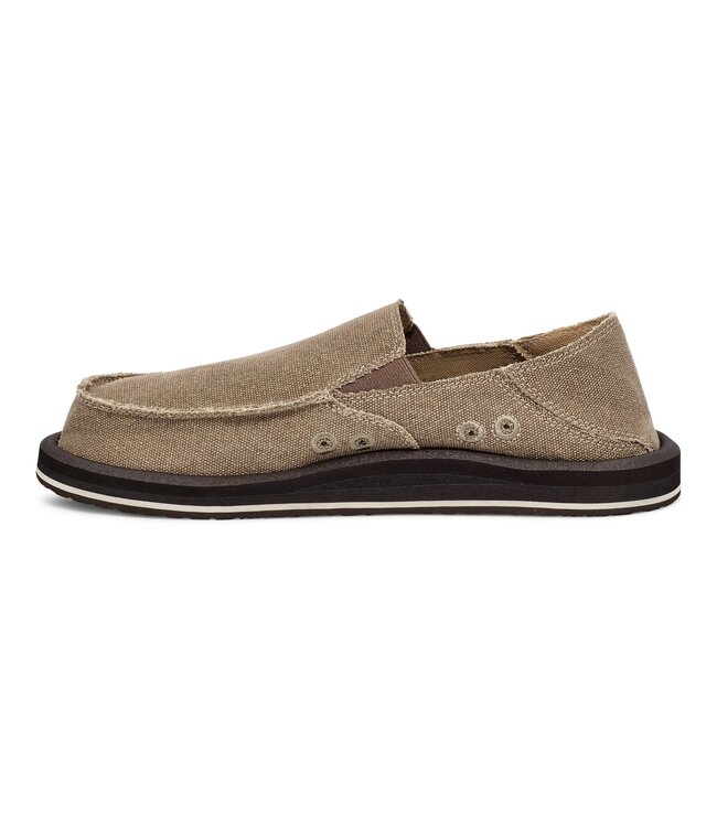 SANUK MENS DONNY HEMP LOAFER BROWN
