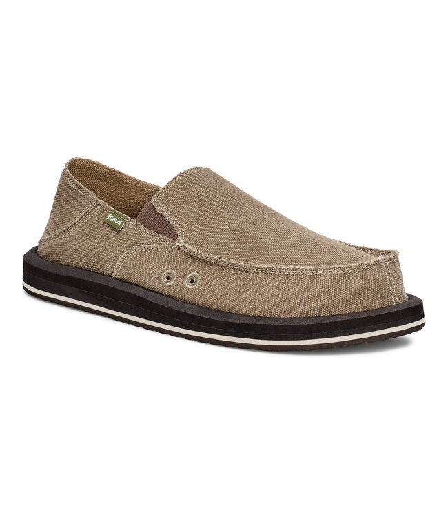 SANUK MENS DONNY HEMP LOAFER BROWN