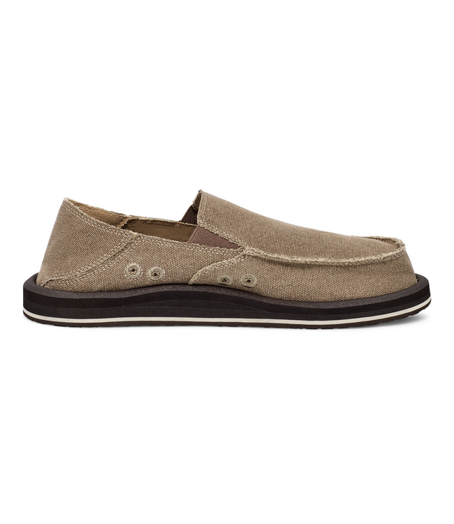 SANUK MENS DONNY HEMP LOAFER BROWN