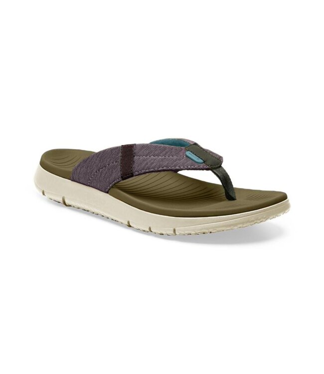 SANUK MENS BEER FOAMIE 3 PT SANDAL BURNT OLIVE