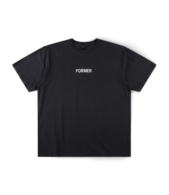 FORMER MENS LEGACY OVERDYE SHORT SLEEVE TEE WASHED BLACK