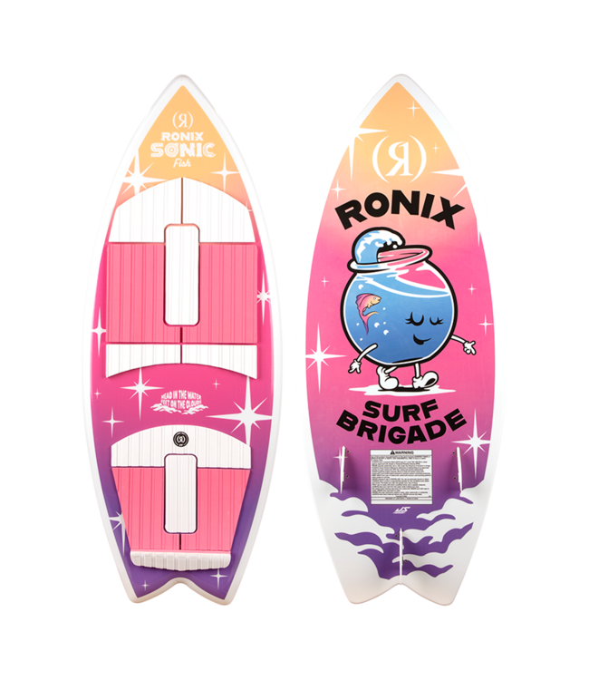 RONIX GIRLS SONIC FISH WAKESURF PINK SPLASH 2026