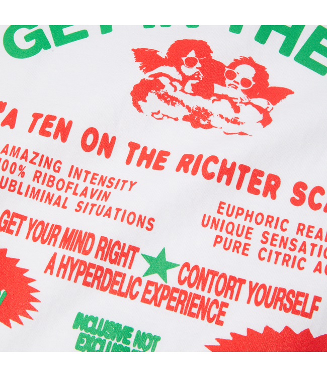 HUF MENS AFTER MIDNIGHT SHORT SLEEVE TEE WHITE