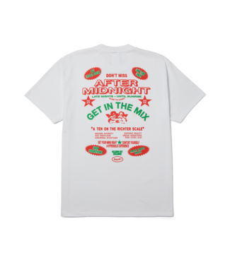 HUF MENS AFTER MIDNIGHT SHORT SLEEVE TEE WHITE