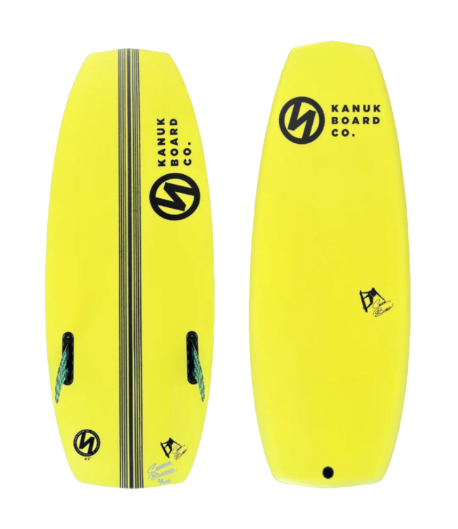 KANUK BURNSY PRO WAKE SURF BOARD - NEON YELLOW 2026