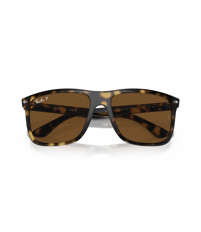 RAY-BAN BOYFRIEND TWO SUNGLASSES HAVANA w/ BROWN POLAR