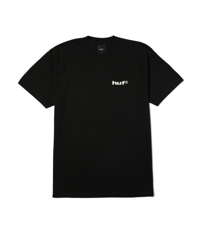 HUF MENS GIMME THE LOOT SHORT SLEEVE TEE BLACK