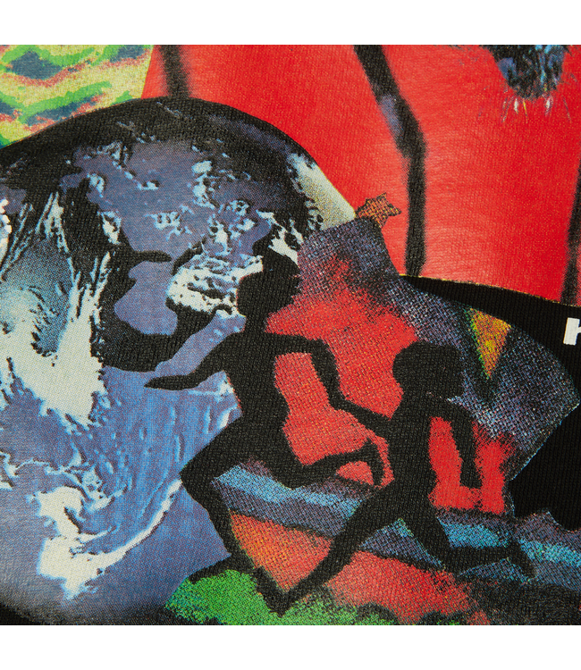 HUF MENS GIMME THE LOOT PULLOVER HOODIE BLACK