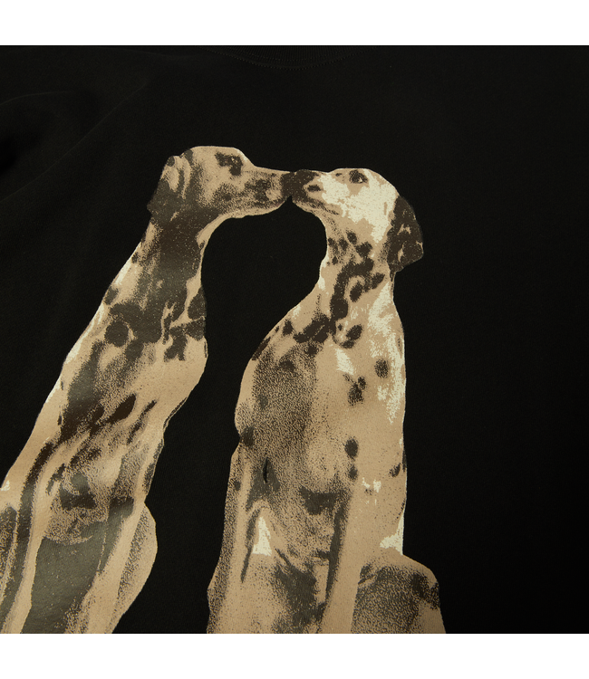 HUF MENS DOGGED CREW SWEATER BLACK