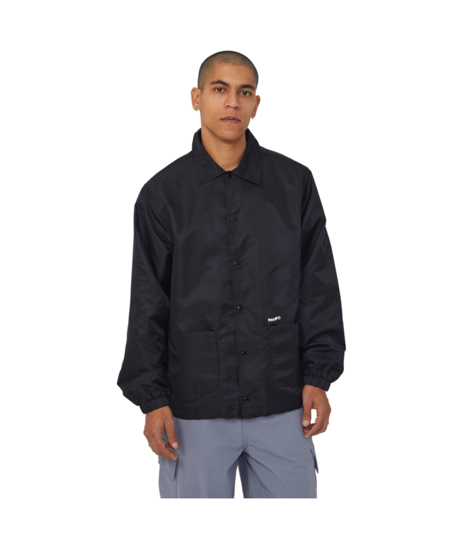 HUF MENS 89 COACHES JACKET BLACK/WHITE