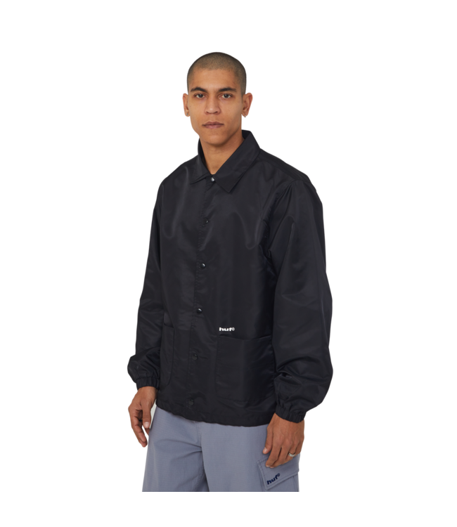 HUF MENS 89 COACHES JACKET BLACK/WHITE