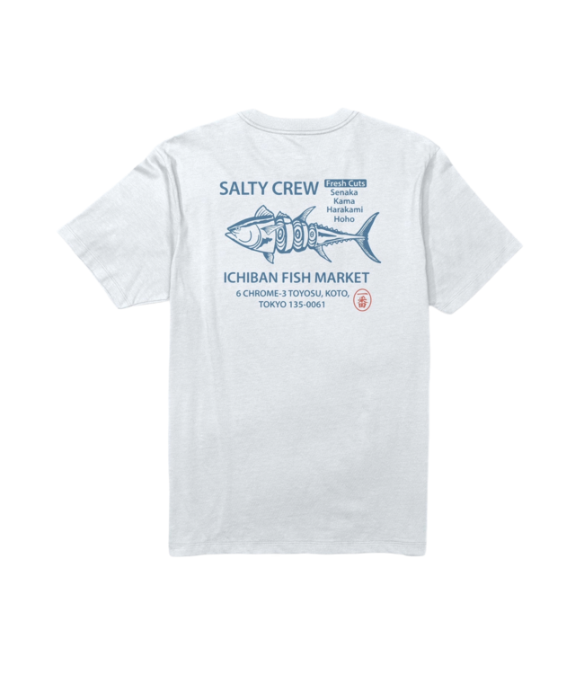 SALTY CREW MENS ICHIBAN SHORT SLEEVE TEE WHITE