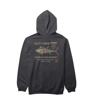 SALTY CREW MENS ICHIBAN PULLOVER HOODIE BLACK