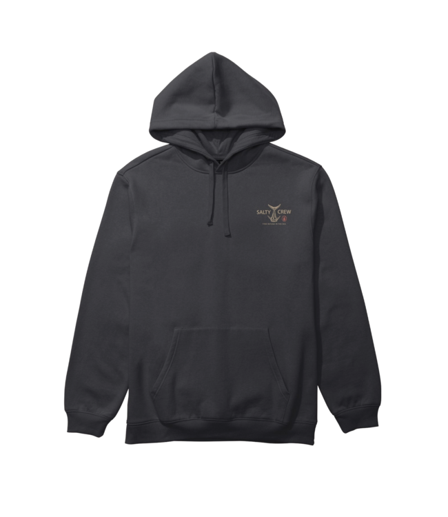 SALTY CREW MENS ICHIBAN PULLOVER HOODIE BLACK
