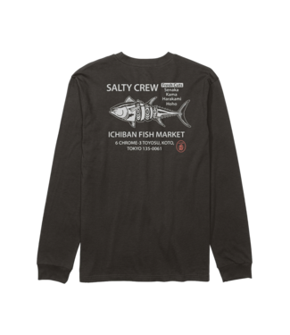 SALTY CREW MENS ICHIBAN LONG SLEEVE TEE BLACK