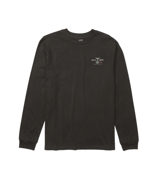 SALTY CREW MENS ICHIBAN LONG SLEEVE TEE BLACK