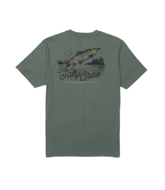 SALTY CREW MENS FISH FEST SHORT SLEEVE TEE LAUREL WREATH