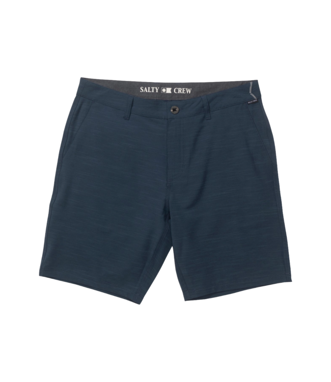 SALTY CREW MENS DRIFTER 19 SLUB HYBRID SHORT NAVY