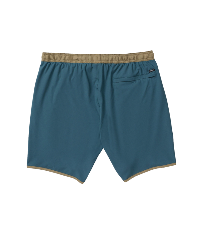 RVCA MENS YOGGER STRETCH 17 SHORT DUCK BLUE