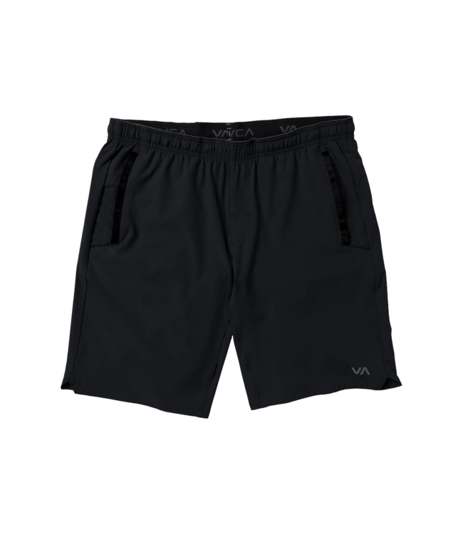 RVCA MENS YOGGER LONG SHORT BLACK
