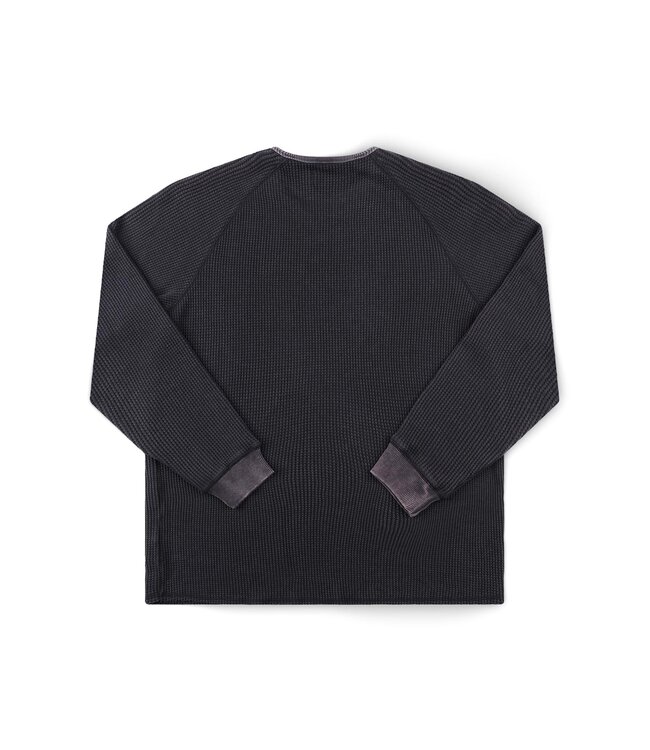 FORMER MENS AG ACID WAFFLE LONG SLEEVE TEE ACID BLACK