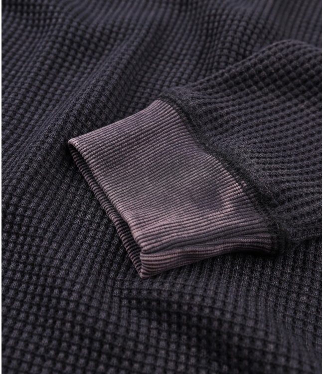 FORMER MENS AG ACID WAFFLE LONG SLEEVE TEE ACID BLACK