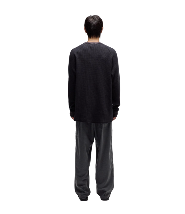 FORMER MENS AG ACID WAFFLE LONG SLEEVE TEE ACID BLACK