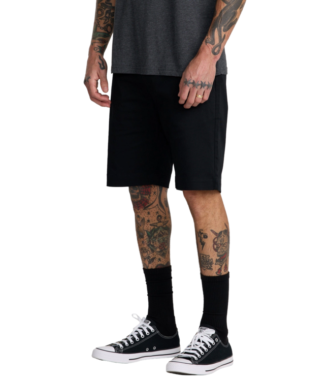 RVCA MENS WEEKEND STRETCH SHORT 20" BLACK