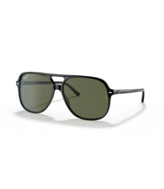 RAY BAN RAY-BAN BILL SUNGLASSES BLACK w/ GREEN POLAR