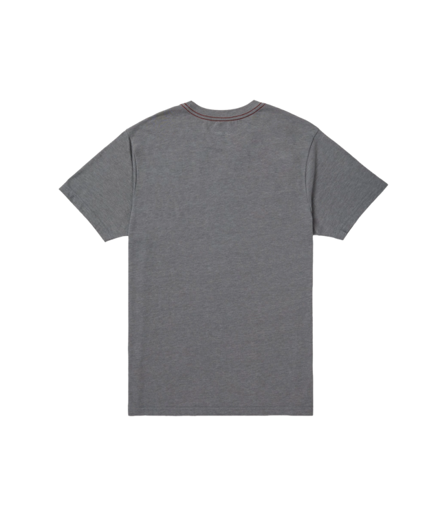 RVCA MENS HARVESTER SHORT SLEEVE TEE SMOKE